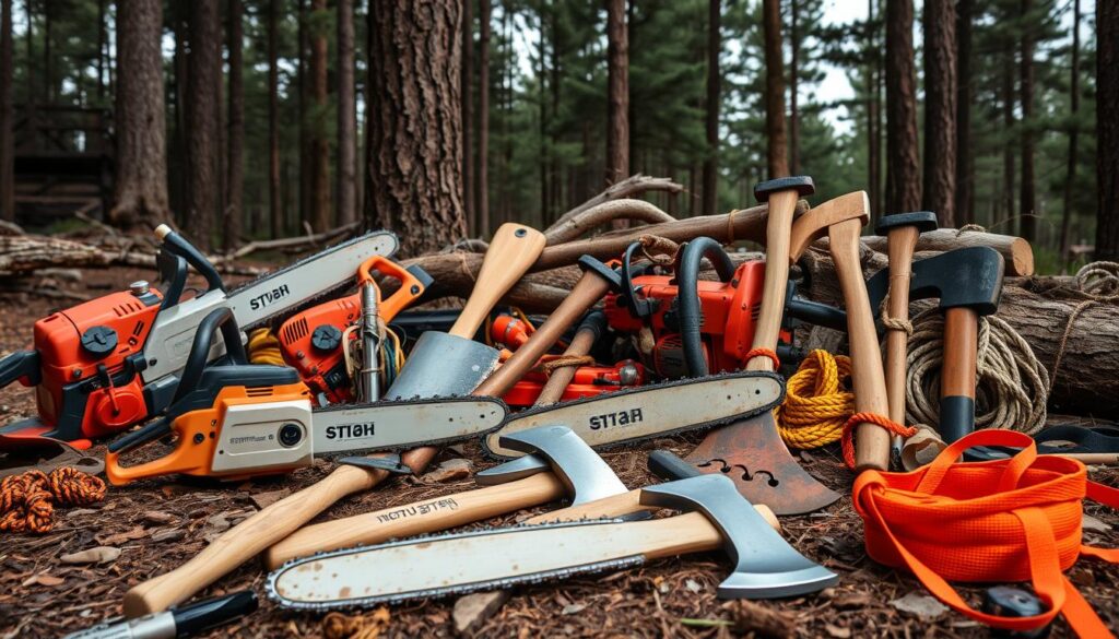 Tree felling equipment Tree felling equipment