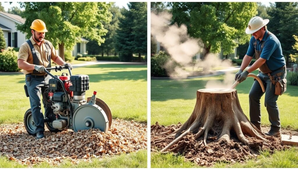 stump grinding vs stump removal stump grinding vs stump removal